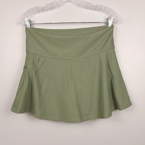 NWT Baleaf Lined Olive Green Athletic Skirt UPF 50